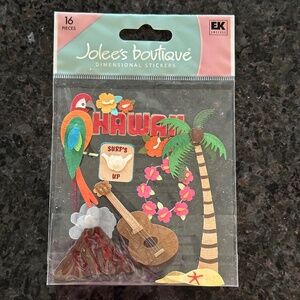 NEW Jolees Boutique Stickers Hawaii travel vacation tropical scrapbook craft